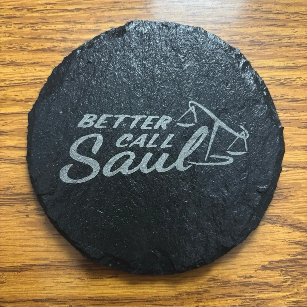 Breaking Bad Better Call Saul Laser Engraved Slate Coasters